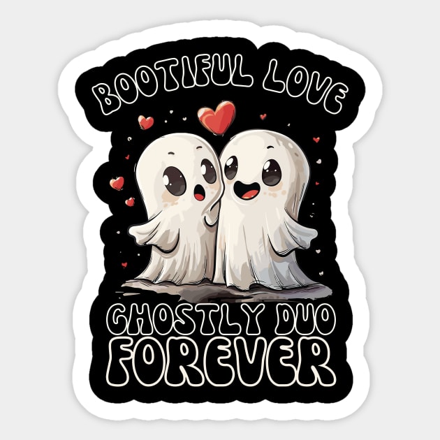 Bootiful Love Ghostly Duo Forever Sticker by BrushedbyRain